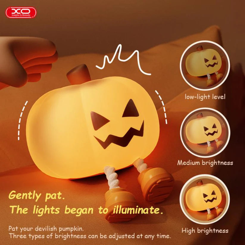 🔥2025 HOT SALE - 🎃✨Cute Halloween Pumpkin Silicone Night Light