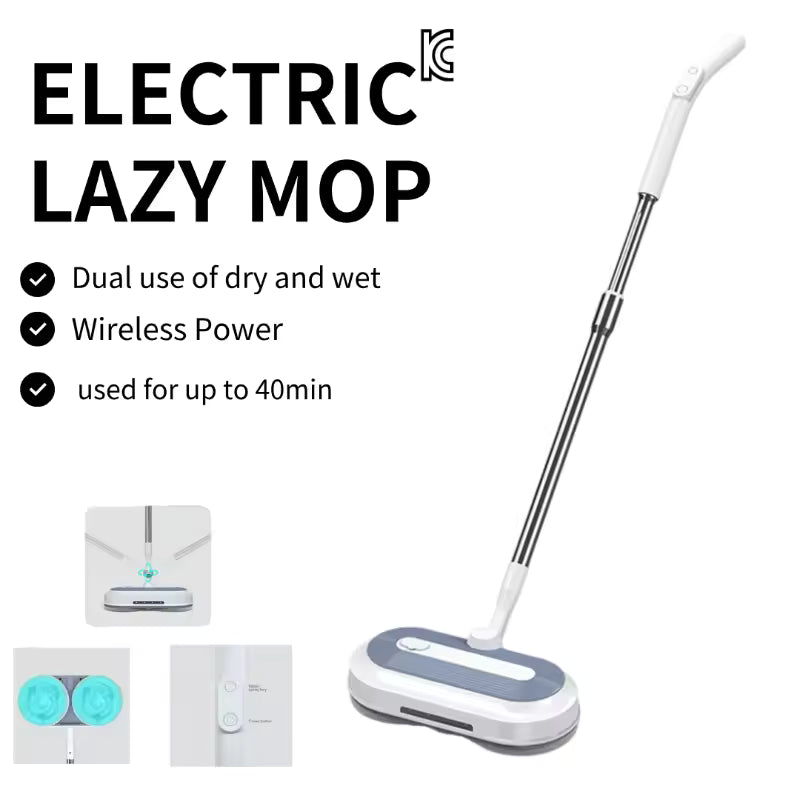 Wireless Rechargeable Electric Spray Mop – Lightweight, Easy-to-Use Floor Cleaner for Home, Dorm, Office