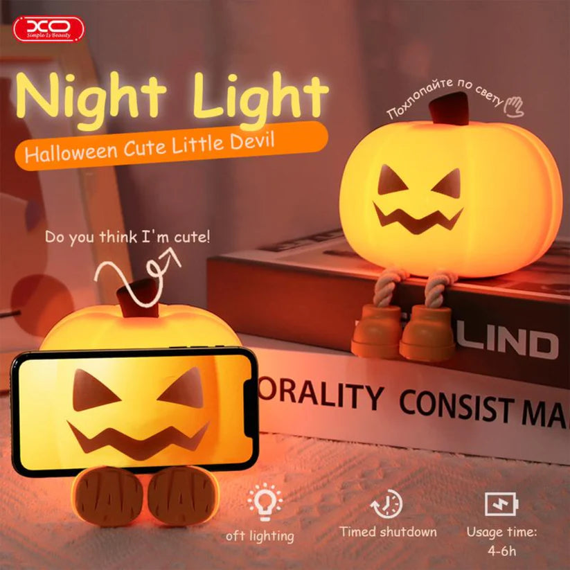 🔥2025 HOT SALE - 🎃✨Cute Halloween Pumpkin Silicone Night Light