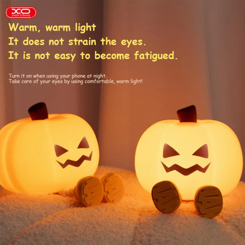 🔥2025 HOT SALE - 🎃✨Cute Halloween Pumpkin Silicone Night Light