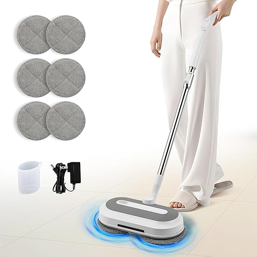 Wireless Rechargeable Electric Spray Mop – Lightweight, Easy-to-Use Floor Cleaner for Home, Dorm, Office