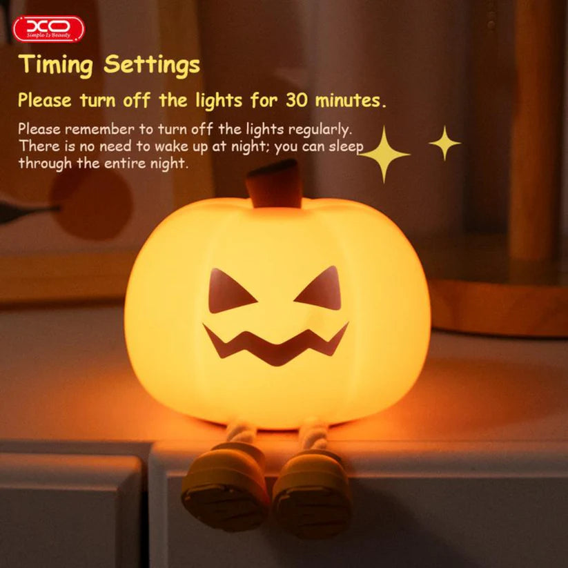🔥2025 HOT SALE - 🎃✨Cute Halloween Pumpkin Silicone Night Light