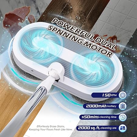 Wireless Rechargeable Electric Spray Mop – Lightweight, Easy-to-Use Floor Cleaner for Home, Dorm, Office