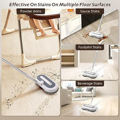 Wireless Rechargeable Electric Spray Mop – Lightweight, Easy-to-Use Floor Cleaner for Home, Dorm, Office