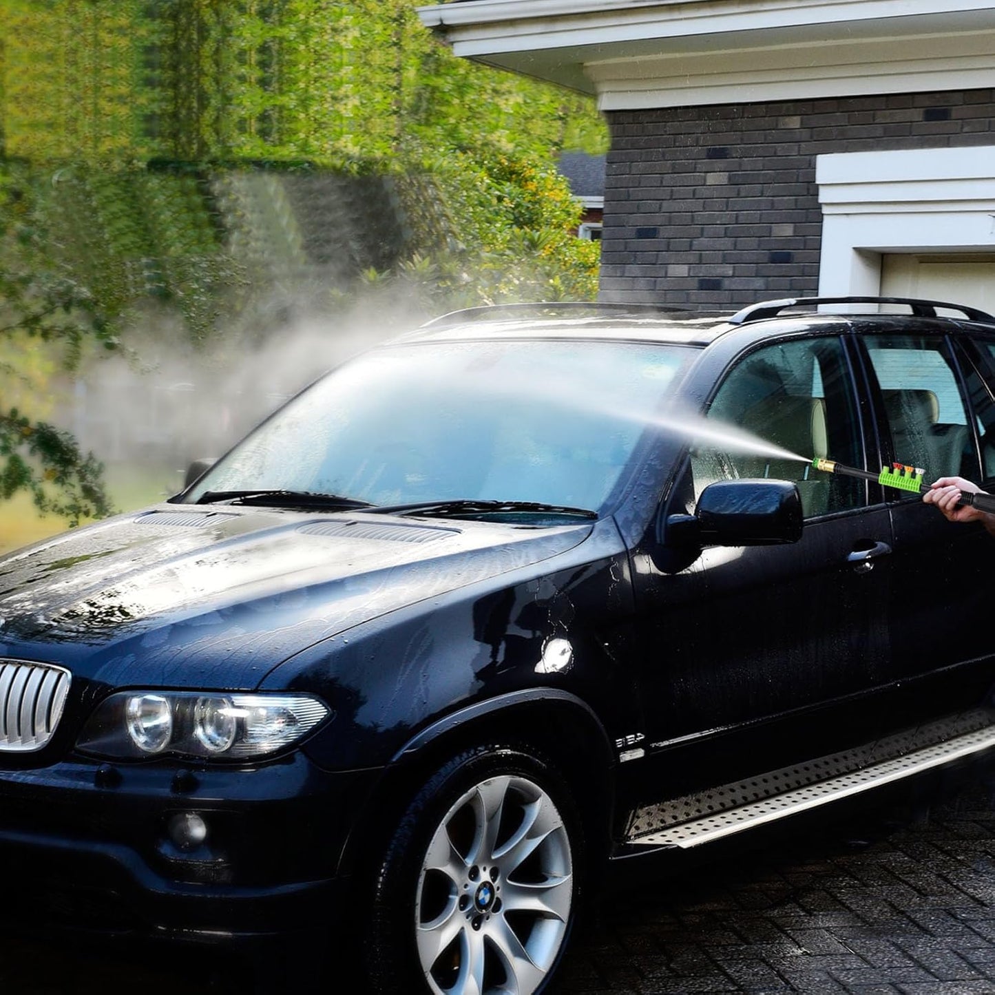 Electric Pressure Washer, Foam Cannon, 4 Different Pressure Tips, Power Washer, 3800 PSI 2.4 GPM